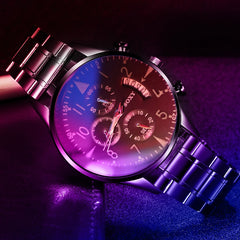 Classic Steel Watch relogio masculino Quartz Wristwatch Luminous SOXY Men's Watches Classic Calendar Mens Business saati hours