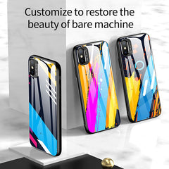 Metal Glass Lens protection Phone Case For iPhone 11 11 Pro Max XR XS Max 8 7 6 6S Plus Colorful Artistic soft TPU back Cover