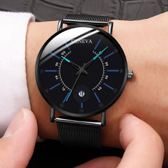 Ultra Thin Fashion Watch Mens Minimalist Watches Luxury Stainless Steel Men's Watches Analog Quartz Watch Relogio Masculino