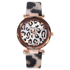 Women Watches Creative Quartz Wristwatch Simple Dial Multicolor Ladies Leopard Print Leather Belt Watch Female Clock Reloj Mujer