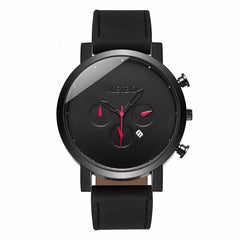 New Men's Watch Casual Large Dial Calendar Clock Simple Belt Wild Sport Quartz Watches for Men Erkek Kol Saati Relogio Masculino
