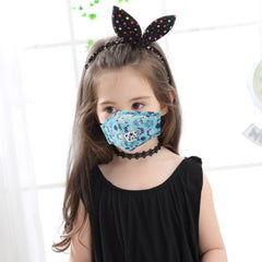 Cute PM2.5 Washable Mouth Mask With Valve Kids Children Anti Haze Dust Mask Nose Filter Face Muffle Bacteria Flu Respirator