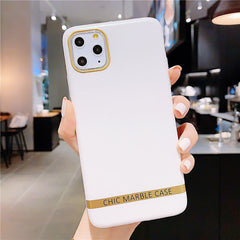 Phone Case For iPhone 11 Pro Max XR XS Max 7 8 Plus 6 6S Solid Color Electroplated Glitter Soft IMD Back Cover Coque