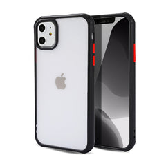 Transparent Armor case for iphone 11Pro Max X XR XS Max 7 8 6 6sPlus Colorful Silicone Frame Shockproof Back cover For iphone 11