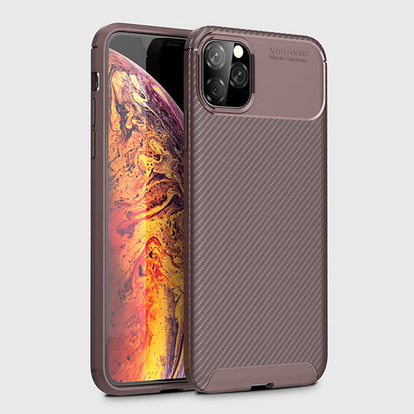Luxury Case for iPhone 11 Silicone Phone Case for iPhone 11 Pro Max 2019 Carbon Fiber Protective Cover for iPhone XR X XS Max