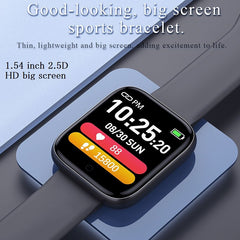 Smart watch Alloy Case IP67 Waterproof Bluetooth Pedometer Heart Rate Monitor 1.54 inch Color Display SmartWatch For Android/IOS