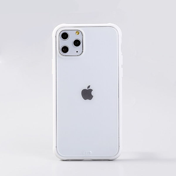 Matte Transparent Phone Case For iPhone 11Pro Max XR X XS Max 8 7 6 6SPlus Silicone Frame Anti shock Acrylic Clear Hard PC Cover