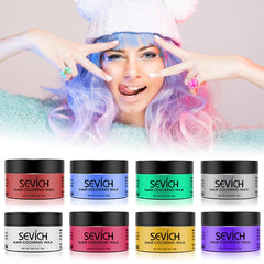 Disposable Hair Color Wax Styling DIY Men Women 100g Hair Coloring Mud Paste Dye Cream For Hair Coloring Styling Products TSLM2