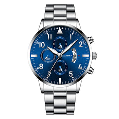 NEW Men's Watch Simple Busine Design Alloy Band Analog Quartz Wristwatch Rose Gold Men Watches Male Clock Hot Relogio Masculino