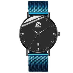2020 Fashion Mens Business Minimalist Watches Luxury Ultra Thin Stainless Steel Mesh Belt Analog Quartz Watch relogio masculino