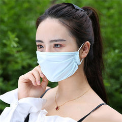 Fashion Cute Earloop Summer Face Mask Ice Silk Cotton Recycling Sunscreen Dustproof Haze Proof Mouth Mask