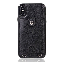 Leather Wallet Phone Case For iphone X XR XS Max 6 6s 7 8 Plus Coin Purse Card Holder Protection Phone Bag Cases With lanyard