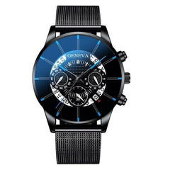 2019 Geneva Fashion Simple Men Watch Stainless Steel Business Mens Clock Quartz Wrist Watches Reloj Hombre Relogio Masculino