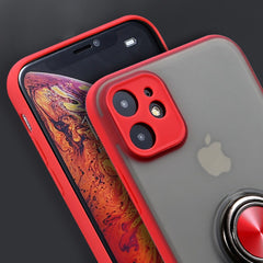 Magnetic Ring Holder Phone Cases For iPhone 11 11Pro Max X XR XS Max 11 8 7 6 6S Plus Silicone Bumper Transparent Matte Cases