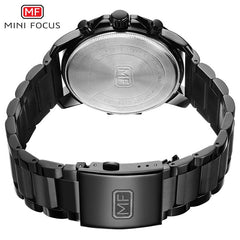 MINI FOCUS Chronograph Watch Men Sports Watches Mens 2019 Quartz Wristwatch Luxury Brand Business Stainless Steel Clock Male Hot