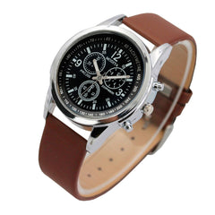 Women Watches Female Quartz Women Watches Fashion Clock Ladies Watch Vintage Watch Three Small Dials Business Leather Strap *M