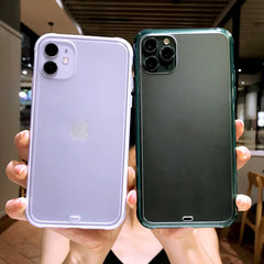 Matte Transparent Silicone Phone Case For iPhone 11 Pro Max X XS XR XS Max 8 7 6 6S Plus Hard Clear protection Back Cover Capa