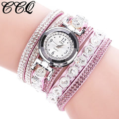 2020 Womans Wrist Watch Clock New Fashion Chimes Diamond Leather Bracelet Lady Luxury Simple Women Watches Relogio Feminino @50