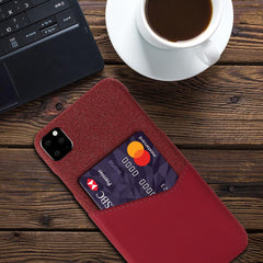 Luxury Case for iPhone 11 2019 11 Pro Max Leather & Fabric Card Wallet Phone Case for iPhone X XS XR 8 7 6s 6 Plus Back Cover