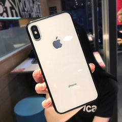 Shockproof Silicone Bumper Frame Transparent Phone Case For iPhone X XS XR XS Max 8 7 6 6S Plus Clear protection Back Cover