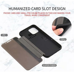 Business Magnetic Flip Translucent Cases For iPhone 11 11 Pro Max XR XS Max X 8 7 Plus Shockproof PU Leather Phone Back Cover