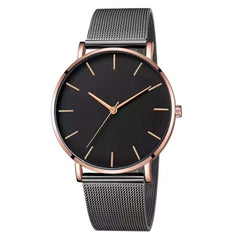Luxury Watch Woman Mesh Ultra-thin Stainless Steel Quartz Wrist Watch Male Clock Free Shipping 2019 Belt ultra-thin Minimalist*X