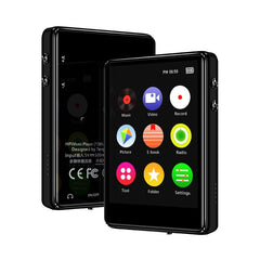 Bluetooth 5.0 MP4 Player 8G 16G 32G 64G 2.4 inch Full Touch Screen FM Radio Recording E-book Music Video Player Built-in Speaker