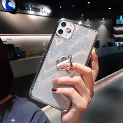 Glitter Powder Transparent Phone Case For iPhone 11 Pro Max XR X XS Max 8 7 6 6SPlus Shining Soft Silicone Shockproof Back Cover