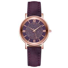 Women Watches Luxury Starry Sky Band Rhinestones Quartz Wristwatch Ladies Leather Belt Clock Female Diamond Gift Reloj Mujer@50
