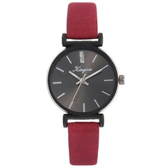 Best Selling Women Watches Black Dial Ladies Fashion Quartz Wristwatch Casual Leather Strap Clock Work Relogio Feminino@50