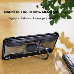 Shockproof Armor Phone Case For iPhone 11 Pro Max XR XS Max 8 7 6 6S Plus Transparent Magnetic Finger Ring Soft Silicone Cover