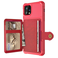 Premium Leather Wallet Case for iPhone 11/XI XS Max XR 6 7 8 Plus TPU Shockproof Phone Case Wireless Charging Car Magnetic Cover