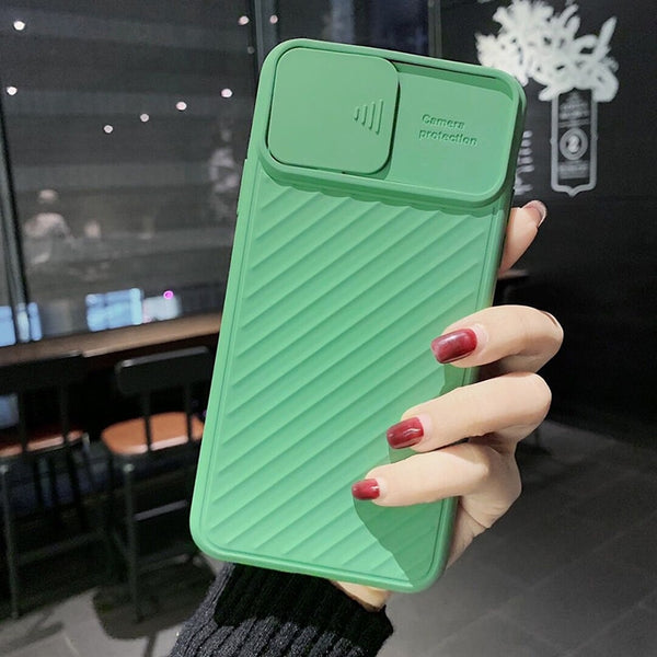 Solid Color Camera Protection Phone Case For iPhone 11 11Pro Max XR XS Max 7 8 6 6S Plus X Soft TPU Airbag Shockproof Back Cover