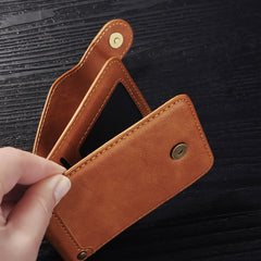 Vintage Leather Wallet Flip Phone Case for iPhone Xs Max XR X Bracket Magnetic Multi-function Cover for iPhone 6 6S 7 8 Plus
