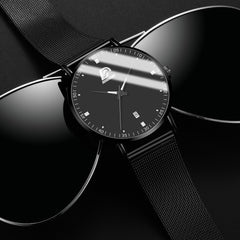 2020 Fashion Mens Business Minimalist Watches Luxury Ultra Thin Stainless Steel Mesh Belt Analog Quartz Watch relogio masculino