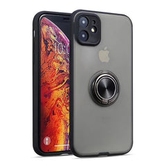 Magnetic Ring Holder Phone Cases For iPhone 11 11Pro Max X XR XS Max 11 8 7 6 6S Plus Silicone Bumper Transparent Matte Cases
