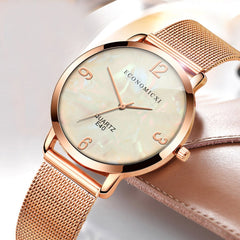 Trend Style Fashion Belt Watch Woman Cool Dial No Digital Female Watch Quartz Watches Mesh Belt Strap Casual Clock Kol Saati@50