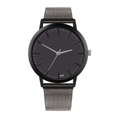 Business Style  Women Watches Black Scale Dial Ladies Quartz Wristwatch Fashion Mesh Belt Strap Casual Clock Zegarki Damskie@50