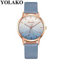 2020 Woman Watches Frosted Dial Quartz Wristwatch Luxury Ladies Dress Watches Solid Color Leather  Female Clock Relogio Feminino