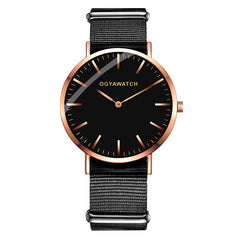 OGY Men's Watches Simple Time Luxury Sports Quartz-Watch Leather Strap Nylon Men Clock Wristwatch Reloj Hombre Relogio Masculino