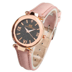 Luxury Women's Watches Starry Sky Dial Ladies Fashion Quartz Wristwatch Soild Color Strap Clock Casual Dress Reloj Mujer 2019@50