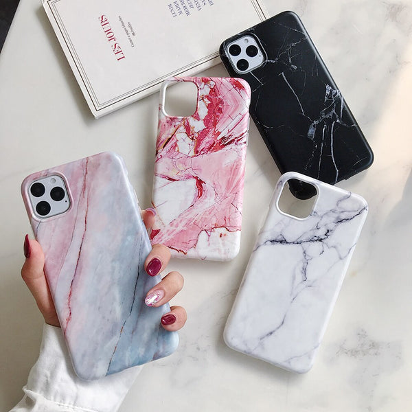 Luxury Marble Silicone Phone Case For iphone 11 Pro XS Max X XR 7 8 6 6S Plus Case Soft IMD Back Cover For iphone 8 7 Plus Funda