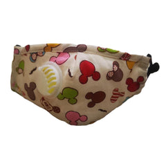PM2.5 Children Cotton Anti Dust Mouth Mask Activated Carbon Filter Windproof With Breathing Valve Face Masks