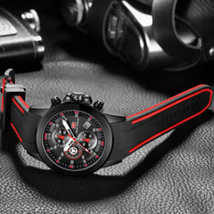 MINI FOCUS Chronograph Military Watch Men Sports Watches Mens 2019 Luxury Brand Golden Blue Silicone Men's Watch Wrist Quartz