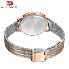 MINIFOCUS Womens Watches Top Brand Luxury Women Watch 2020 Simple Blue Watch Ladies Quartz Female Wristwatch Hand Clock Casual