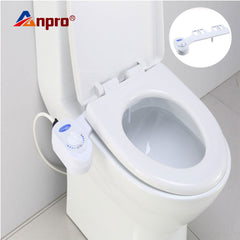 Anpro Non-Electric Toilet Seat Water Sprinkler Bathroom Mechanical Bidet Fresh Water Nozzle Single Sprinkler Toilet Washing Gun
