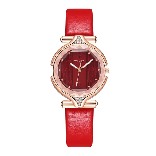 Hot Women Watches Fashion Dial Ladies Watch Quartz Wristwatch Pink Leather Gift Female Clock Zegarki Damskie NEW Free Shipping@5