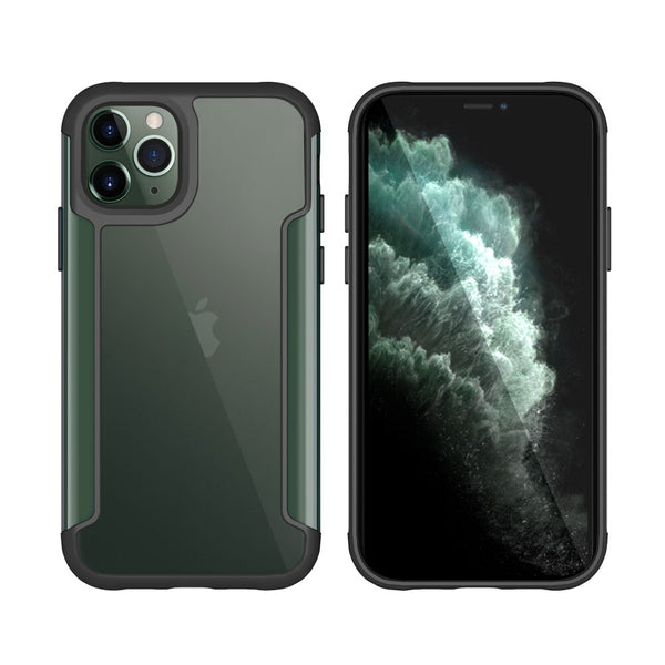 Armor Shockproof Metal Phone Case For iPhone 11 11 Pro Transparent  Hard PC+TPU Full Body Back Cover Capa For iPhone 11 Pro Max