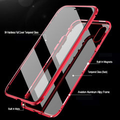 Front +Back 360 Magnetic Adsorption Metal Glass Case For iphone 7 8 Plus Phone Case For iphone 11 Pro Max XR X XS MAX 6 6S Cover