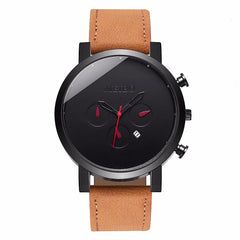 New Men's Watch Casual Large Dial Calendar Clock Simple Belt Wild Sport Quartz Watches for Men Erkek Kol Saati Relogio Masculino
